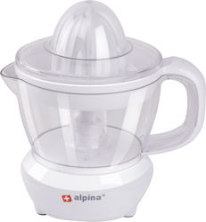 Alpina Appliances Elektrischer Entsafter 25W mit einer Kapazität von 700ml Weiß