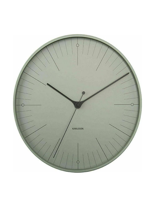 Karlsson Index Wanduhr Metallisch Grey Ø40cm