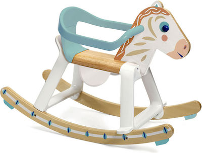 Djeco wooden Rocking Toy Horse for 12++ months White