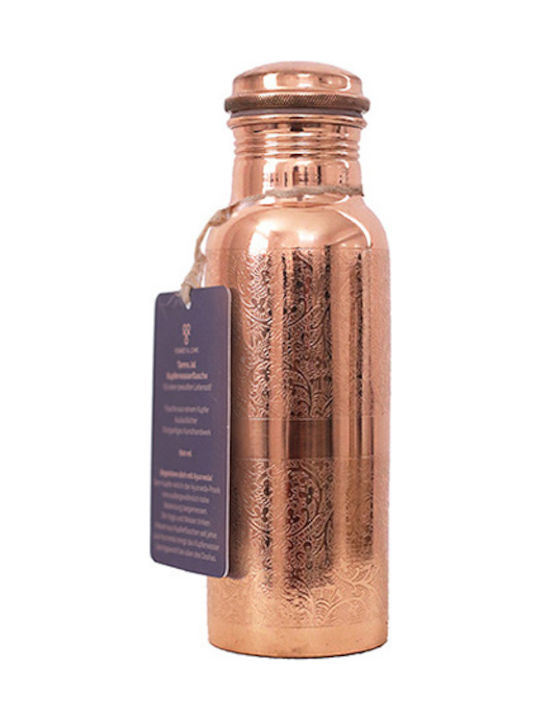 Forrest & Love Metallic Water Bottle with Screw Cap Copper 600ml