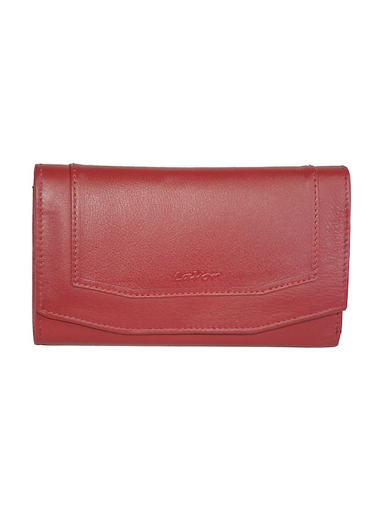 Lavor Groß Frauen Brieftasche Klassiker Rot