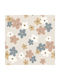 La Millou Pretty Floral Baby Sheet Crib Cotton Fitted Beige 70x140cm