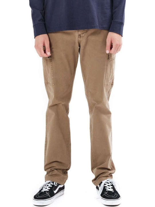 Trousers Cargo Elastic in Regular Fit tobacco