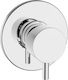 Ottone Meloda Thermostatics for Shower 2 Exits Silver