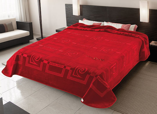 Pierre Cardin Nancy Κουβέρτα Ισπανίας Βελουτέ Υπέρδιπλη 220x240εκ.