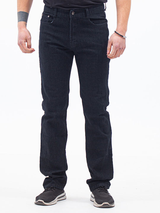 Beltipo K608 Pantaloni de Bărbați din Jean în Croială Normală Negru Α-ΠΑΝΤΕΛΟΝΙΑ-375-E5(K608)-10