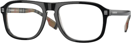 Burberry Neville Men's Acetate Prescription Eyeglass Frames Black BE 2350 3838