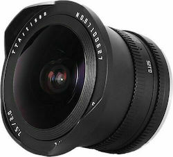 TTArtisan Crop Camera Lens 7.5mm F/2 Fisheye for Fujifilm X Mount Black