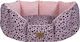 Woofmoda Animal Print Canapea Pat Câine Roz 48x36cm. 912-1302-1300