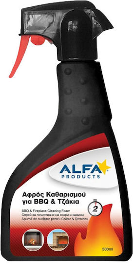 Alfa Products Fireplace Cleaning Foam Cleaning Spray for Windows 500ml
