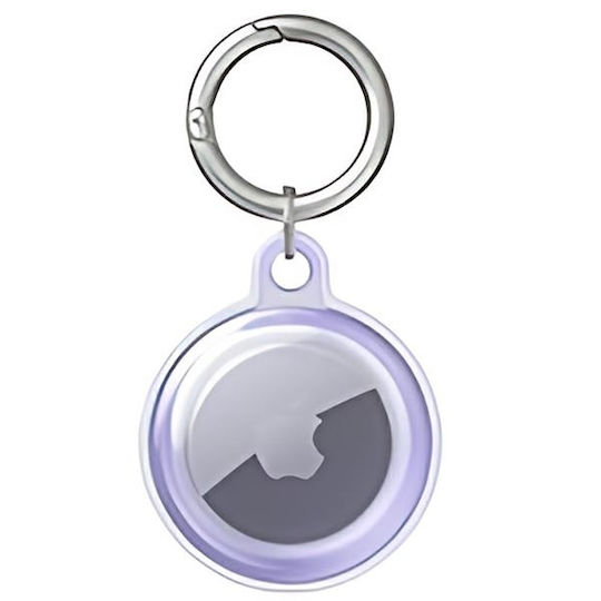 Mercury TPU Case Keychain Cazul Keychain Silicon pentru AirTag în culoarea Violet