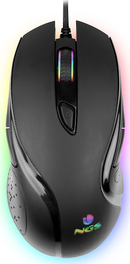 NGS GMX-125 RGB Gaming Gaming Maus 7200 DPI Schwarz