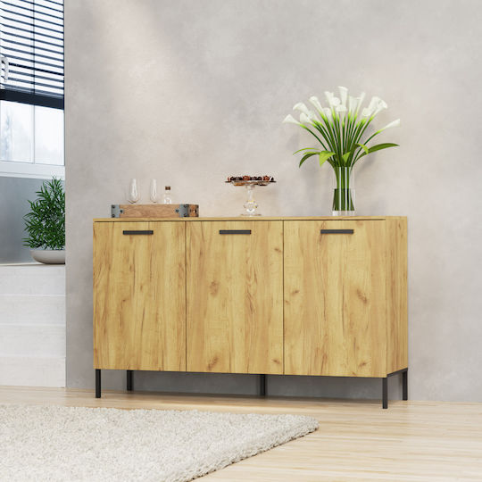 Bufet Golden Oak/Graphite 155x42x92.5cm