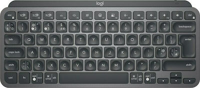 Logitech MX Keys Mini Fără fir Bluetooth Doar tastatura Engleză Internațională Gri
