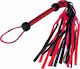 CyprusLoveShop Black & Red Flogger Whip Μαστίγιο σε Μαύρο Χρώμα