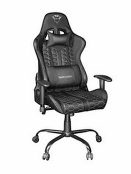 Trust GXT 708 Resto Καρέκλα Gaming Δερματίνης με Ρυθμιζόμενα Μπράτσα Μαύρη
