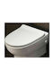 Gloria Plastic Toilet Slim Seat White Forte 58cm