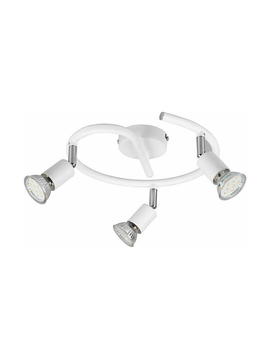 Trio Lighting Paris Triple Spot GU10 White R80913931