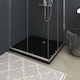 vidaXL Rectangular Acrylic Shower Black 80x90x4cm