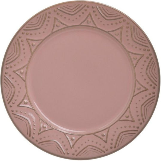 Click Teller Untiefe aus Porzellan Rosa mit Durchmesser 26cm
