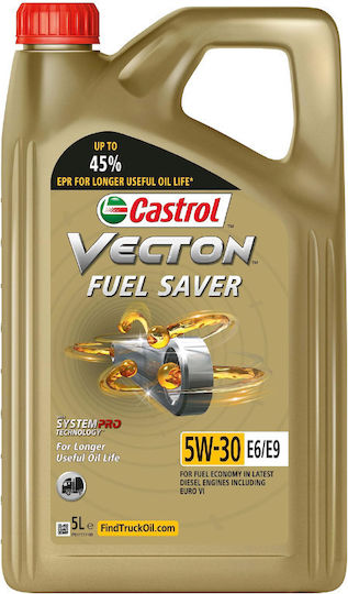 Castrol Vecton Fuel Saver Car Oil 5W-30 5lt