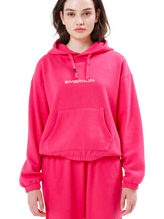 Emerson Women's Sweatshirt Hooded Fuchsia