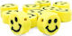 Clay Craft Beads Yellow 1pcs Smiley Bead 10mm