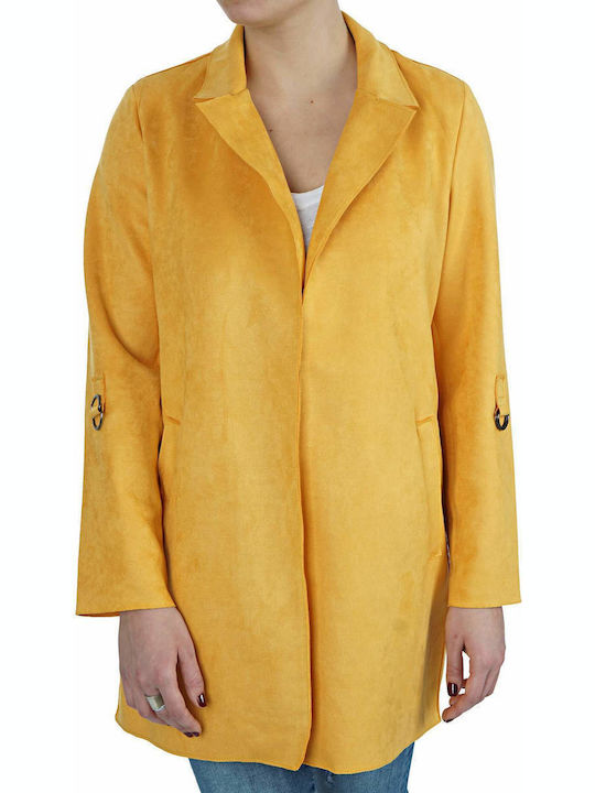 Only Women's Yellow Coat
