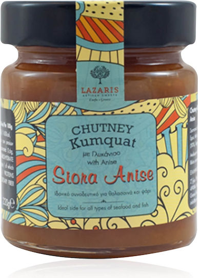 Lazaris Siora Anise Chutney Κουμκουάτ με Γλυκάνισο 220gr