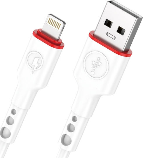 Leewello SJX-210 USB-A zu Lightning Kabel Weiß 1m