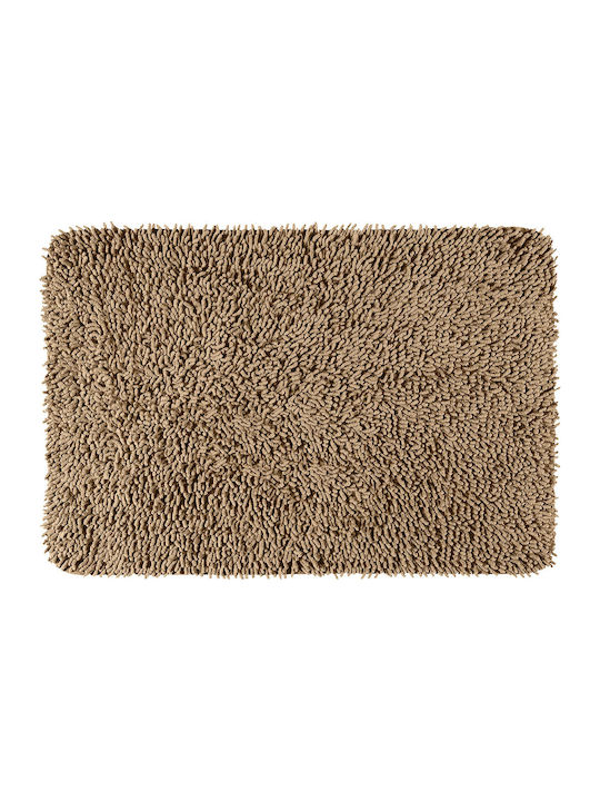 Beauty Home Non-Slip Cotton Bath Mat 3345TP Mocha 60x90cm