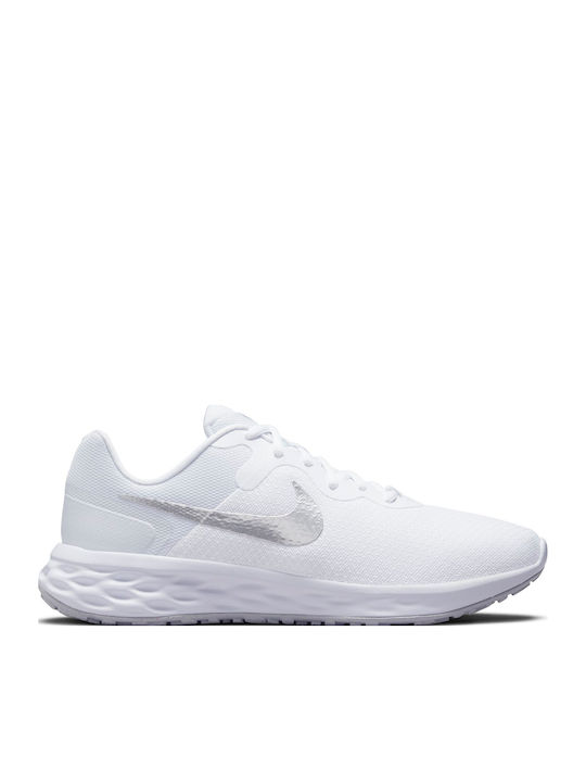 Nike Revolution 6 Next Nature Γυναικεία Αθλητικά Παπούτσια Running White / Metallic Silver / Pure Platinum