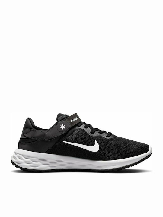 Nike Revolution 6 FlyEase Next Nature Γυναικεία Αθλητικά Παπούτσια Running Black / White / Dark Smoke Grey