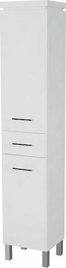 Cersanit Olivia Badezimmer-Säulenschrank Boden 35x30x180cm Weiße