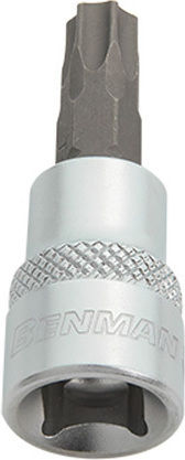 Benman Bit-Stecknuss mit Torx-Bit und Antriebsvierkant 3/8'' Größe T15x48mm 1Stück