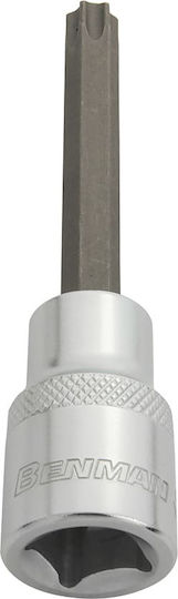 Benman Spritzfilter Wasserhahn Bit-Stecknuss mit Torx-Bit und Antriebsvierkant 1/2'' Größe T80x100mm 1Stück