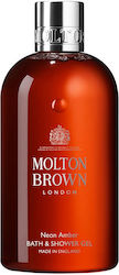 Molton Brown Neon Amber Bath Bubble Bath Gel With Woody Scent 300ml