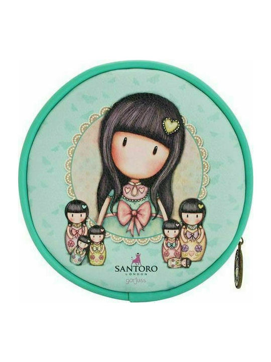 Santoro Παιδικό Πορτοφόλι με Φερμουάρ Στρογγυλό από Δερματίνη, για Κορίτσι Πράσινο 662GJ01