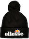 Velly Pom Pom Beanie Unisex Σκούφος Πλεκτός σε Μαύρο χρώμα