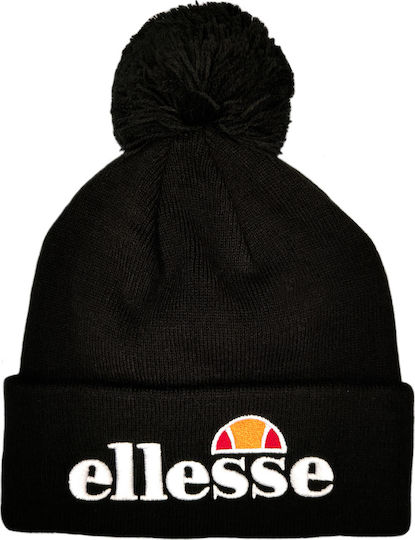 Velly Pom Pom Beanie Unisex Beanie Knitted in Black color