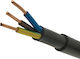Elmark Netzkabel mit Durchmesser 3x6mm² in Schwarz Farbe 1m 1Stück