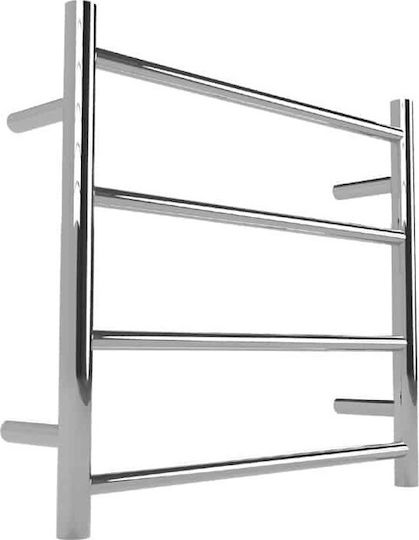 Warmup 4 Bar Ladder - Round Polished Ηλεκτρική Πετσετοκρεμάστρα 52W 52x50cm Ασημί