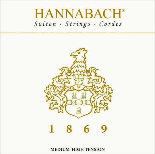 Hannabach 1869 Carbon/Gold Single String Carbon Classical Guitar D4 (Re) Medium High Tension