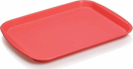 Viosarp Plastic Dreptunghiular Tavă de Servire în Culoare Roșu 36x27x2cm M-267 1buc