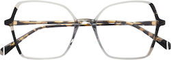 Kaleos Weiss Transparent Plastic Eyeglass Frame 004