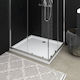 vidaXL Rectangular Acrylic Shower White 80x90x4cm