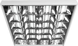 VK Lighting Μεταλλικό Φωτιστικό Φθορίου Οροφής 36W Θερμό Λευκό Μ60xB60xΥ6εκ. VK Lighting Μεταλλικό Φωτιστικό Φθορίου Οροφής 36W Θερμό Λευκό Μ60xB60xΥ6εκ.