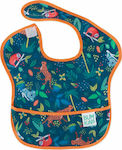 Bumkins Jungle Wasserdicht Lätzchen Kunststoff mit Bügelverschluss und Schlaufe & Tasche Grün für 24 m+