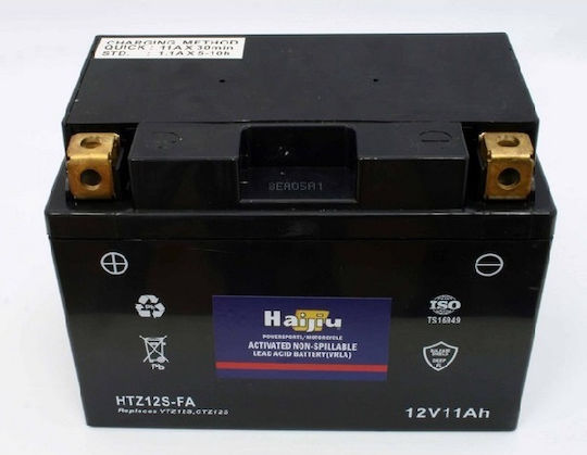HaiJiu Затворен тип Мотоциклетна батерия YTZ12S-BS с капацитет 11Ах
