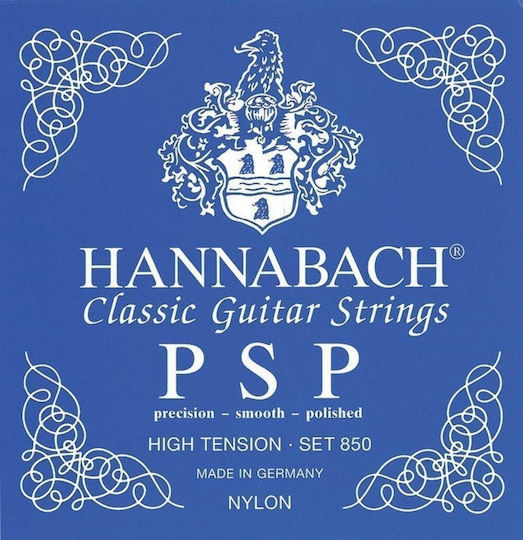 Hannabach 850 High Tension PSP Μονές Χορδές Κλασικής Κιθάρας 6τμχ Set